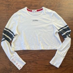 Atlanta Falcons Long Sleeve Crop Top NFL Medium